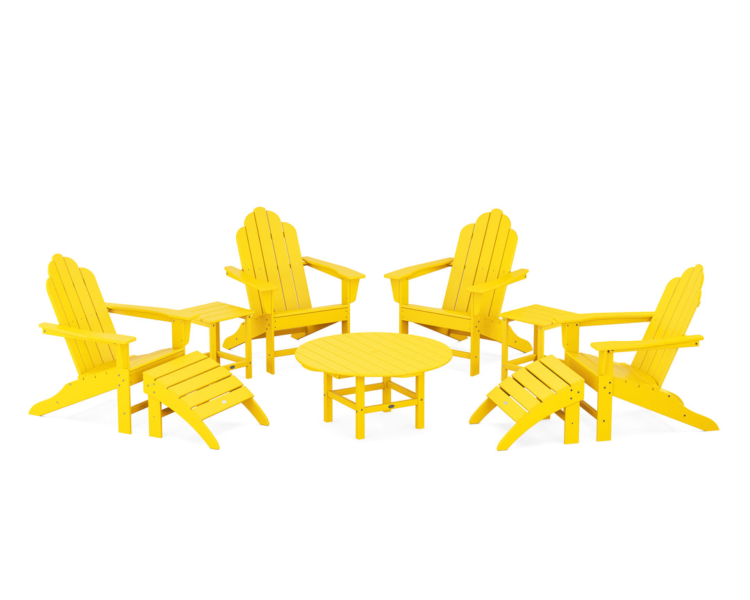POLYWOOD® Long Island Adirondack 9-Piece Conversation Group