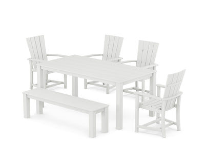 Quattro 6-Piece Parsons Dining Set with Bench