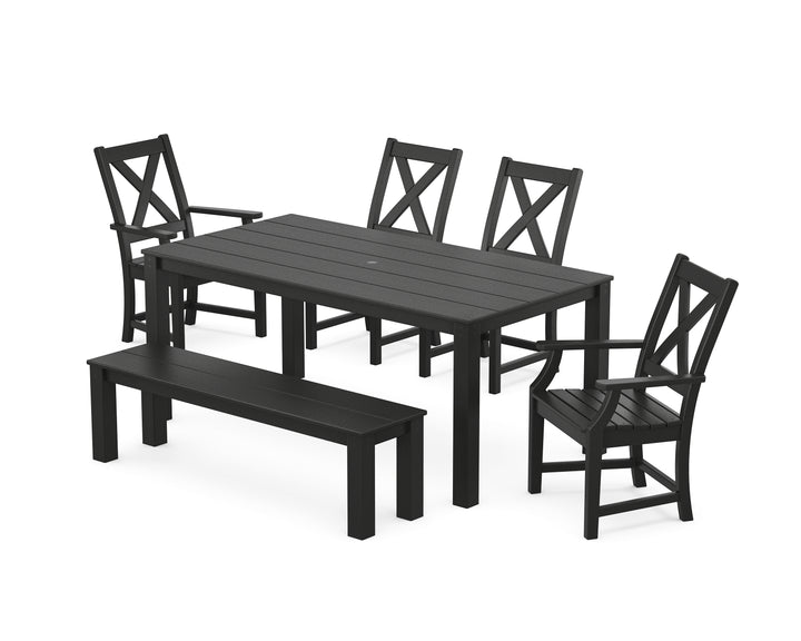 POLYWOOD® Braxton 6-Piece Parsons Dining Set with Bench