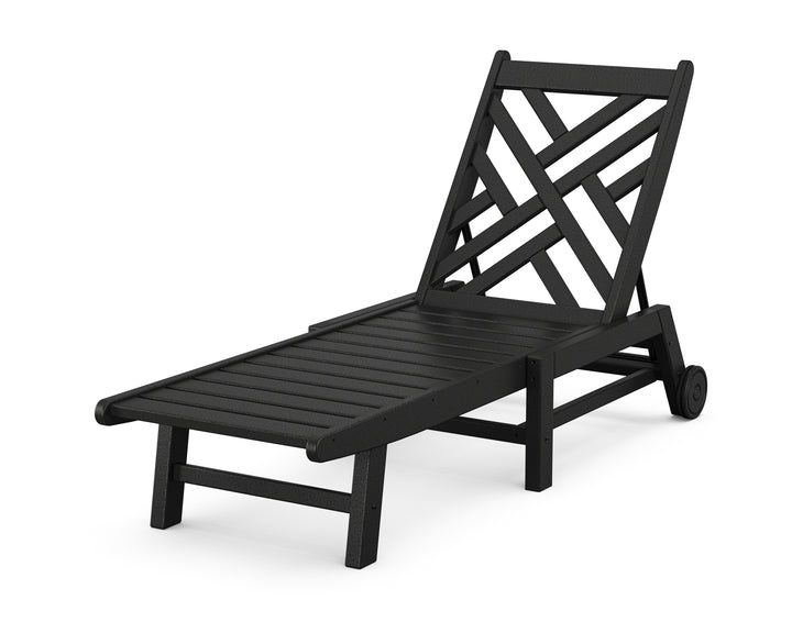 POLYWOOD® Chippendale Chaise with Wheels
