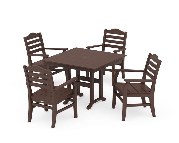 POLYWOOD® Savannah 5-Piece Farmhouse Dining Set