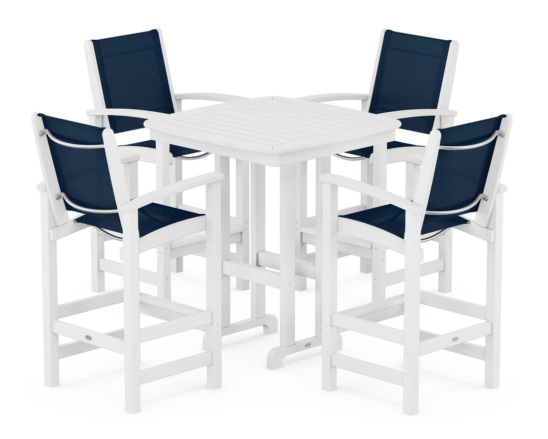 POLYWOOD® Coastal 5-Piece Bar Set