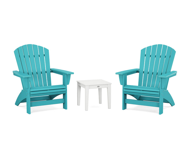 POLYWOOD® 3-Piece Nautical Grand Adirondack Set