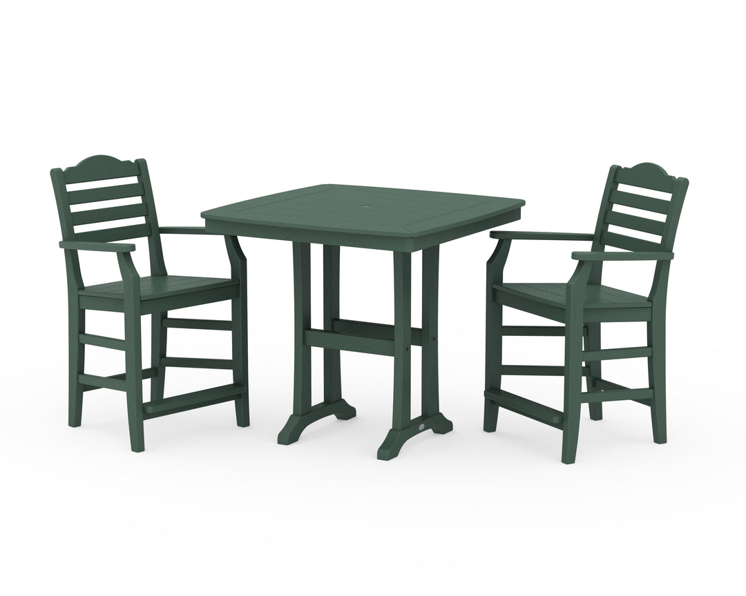 Draper James™ by  POLYWOOD® Savannah 3-Piece Counter Set with Trestle Legs
