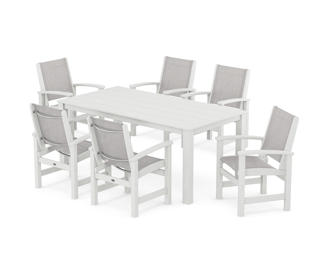 POLYWOOD® Coastal 7-Piece Parsons Dining Set