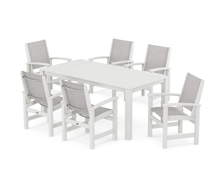 POLYWOOD® Coastal 7-Piece Parsons Dining Set