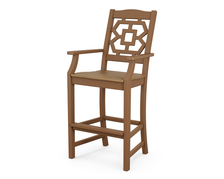 Martha Stewart by POLYWOOD® Chinoiserie Bar Arm Chair
