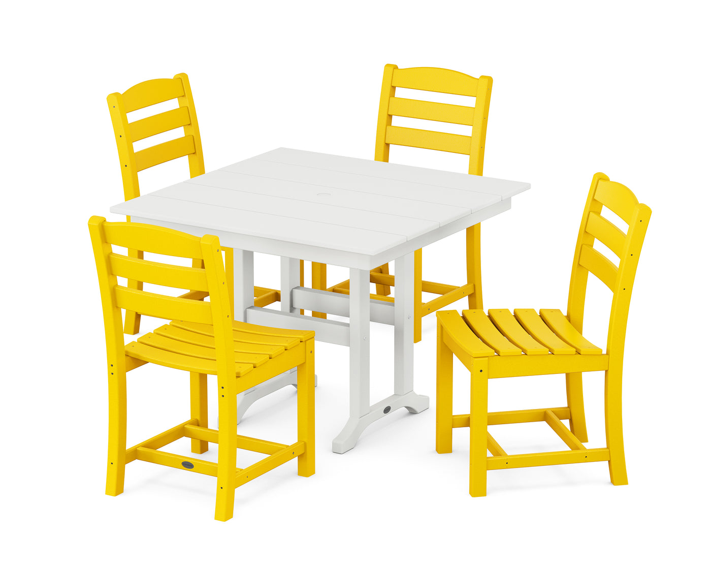 La Casa CafŽ Side Chair 5-Piece Farmhouse Dining Set