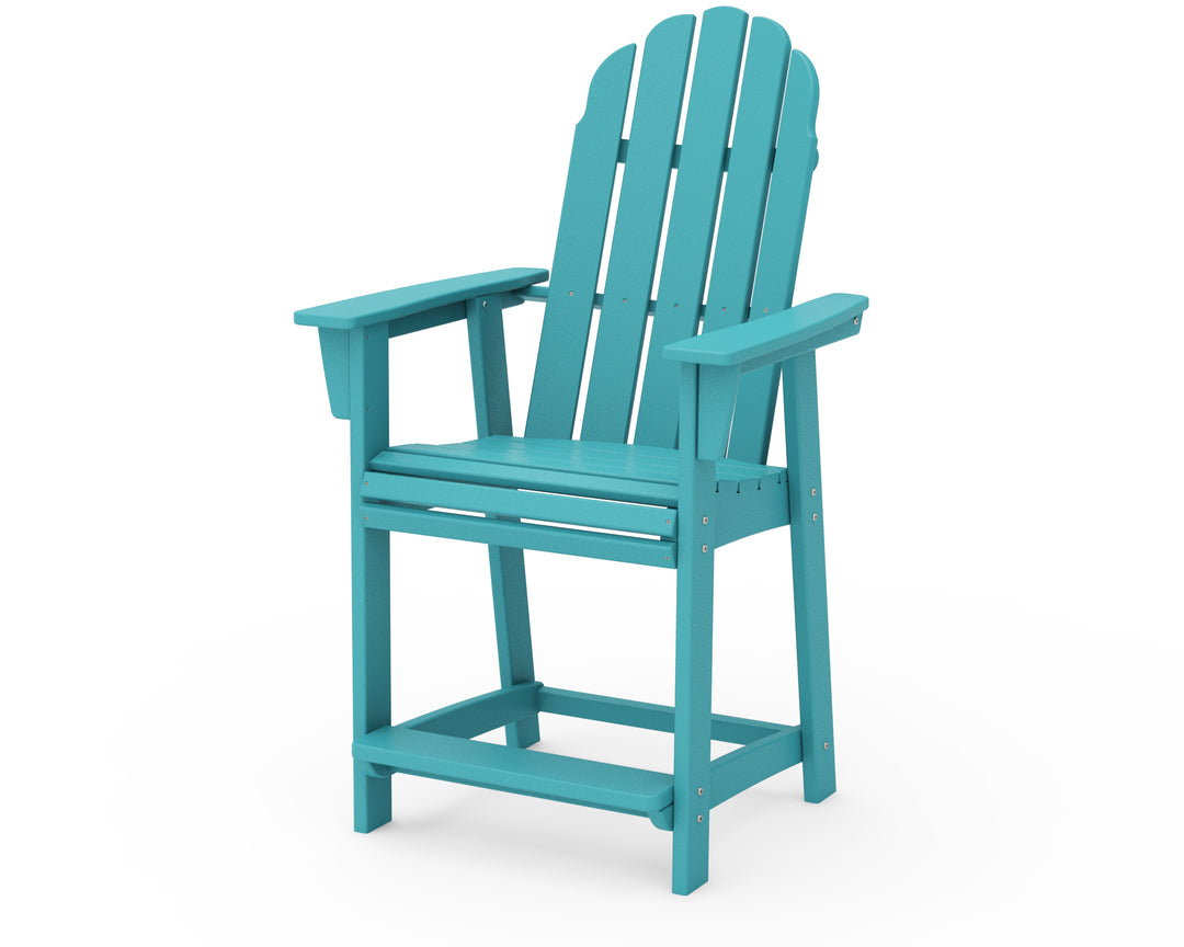 POLYWOOD® Vineyard Curveback Adirondack Counter Chair