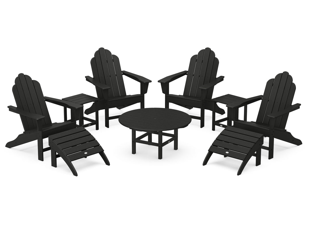 POLYWOOD® Long Island Adirondack 9-Piece Conversation Group