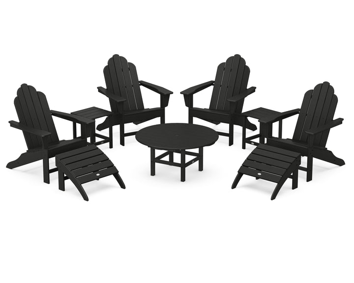 POLYWOOD® Long Island Adirondack 9-Piece Conversation Group