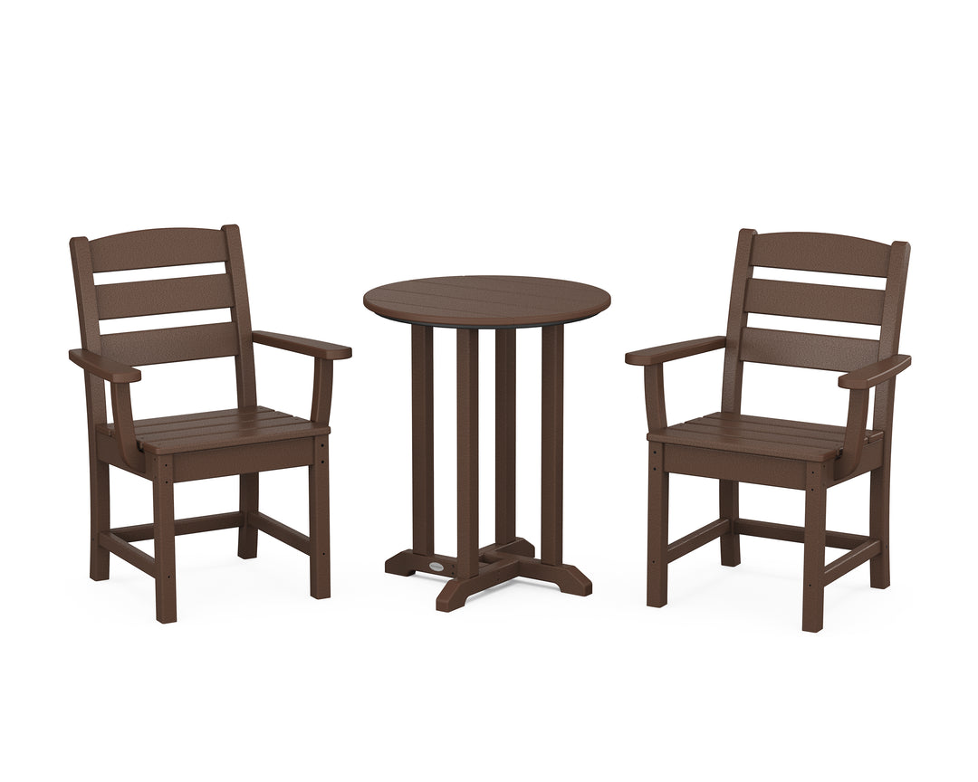 POLYWOOD® Lakeside 3-Piece Round Bistro Dining Set