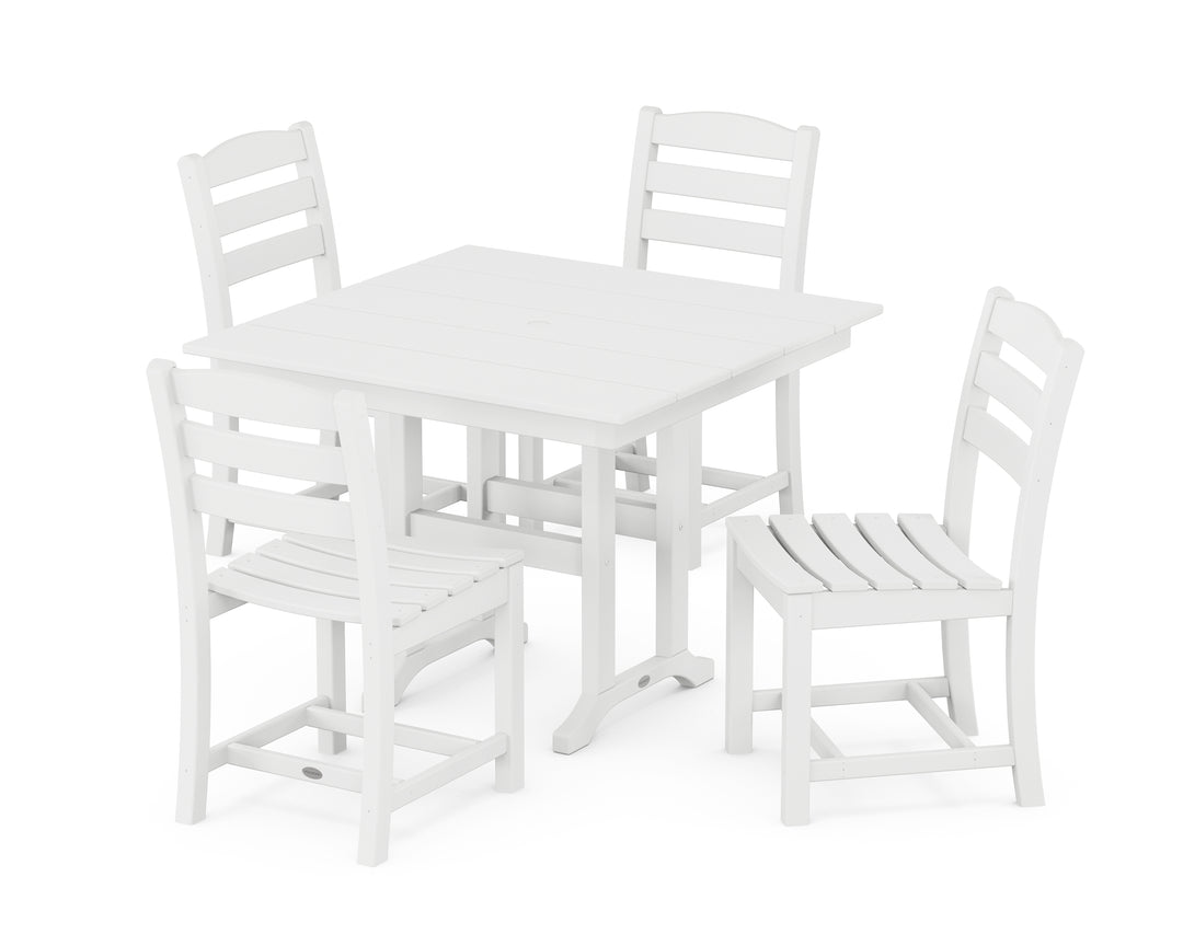 POLYWOOD® La Casa Café Side Chair 5-Piece Farmhouse Dining Set