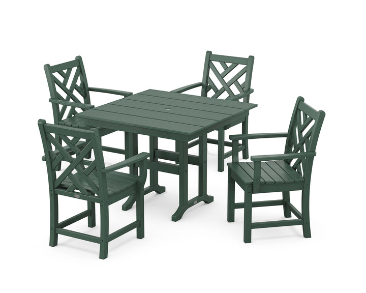 POLYWOOD® Chippendale 5-Piece Farmhouse Dining Set