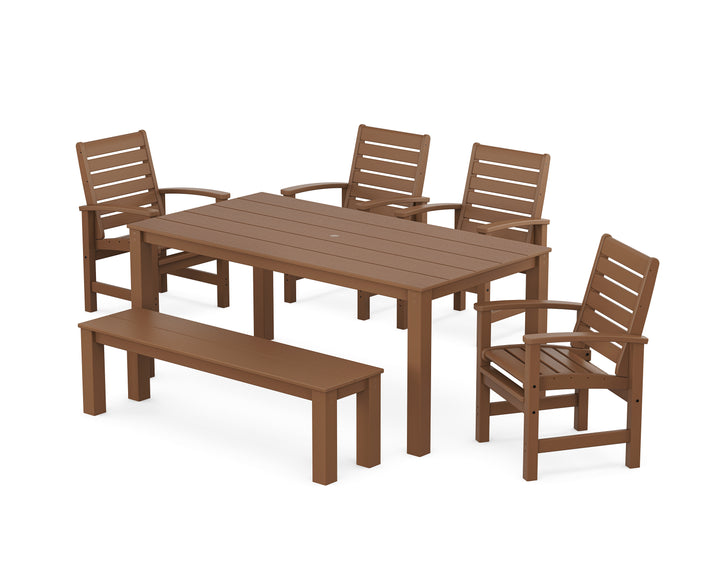 POLYWOOD® Signature 6-Piece Parsons Dining Set with Bench
