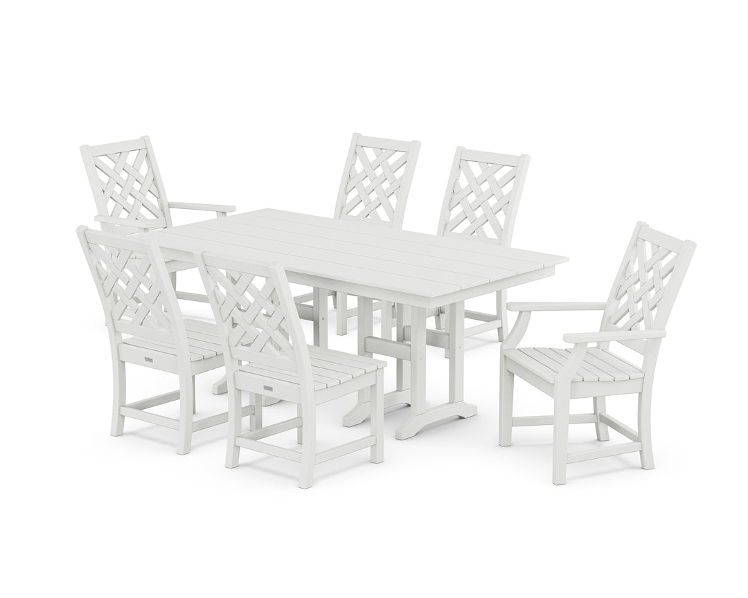 Country Living Wovendale 7-Piece Farmhouse Dining Set