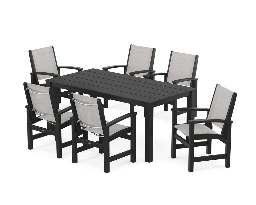 POLYWOOD® Coastal 7-Piece Parsons Dining Set