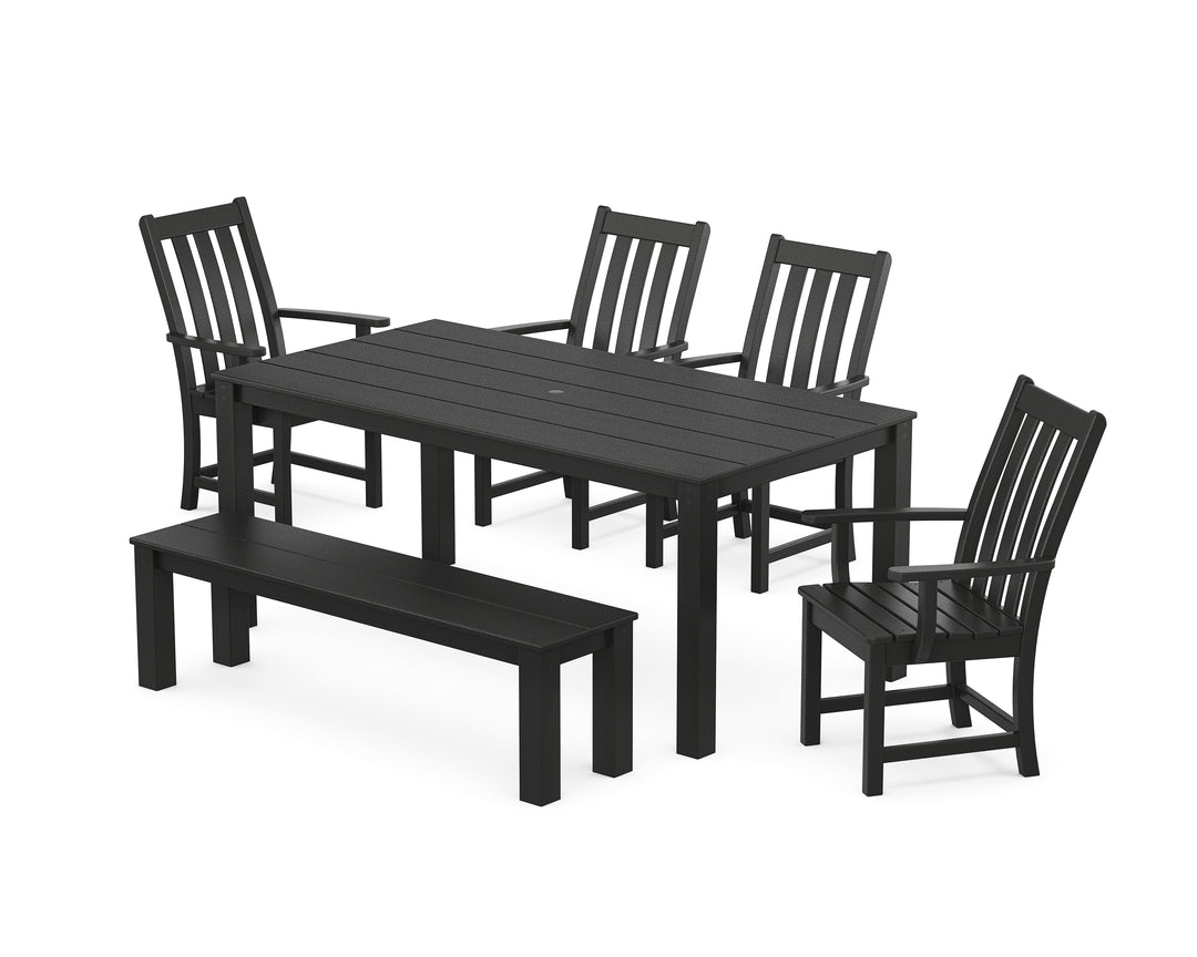 POLYWOOD® Vineyard 6-Piece Parsons Dining Set with Bench