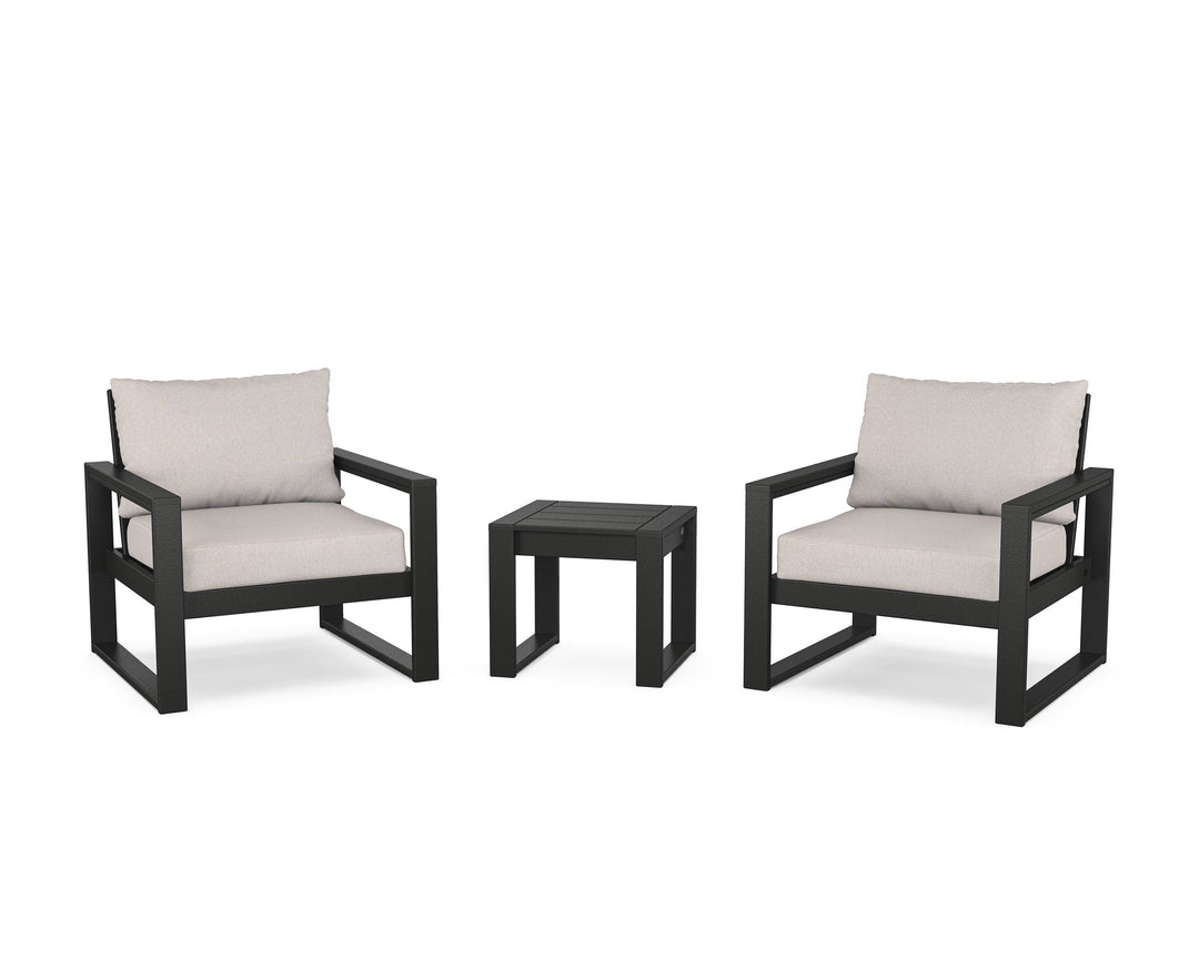 POLYWOOD® EDGE Sectional 3-Piece Deep Seating Set