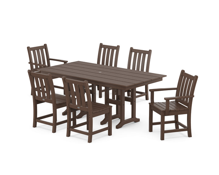 POLYWOOD® Traditional Garden 7-Piece Farmhouse Dining Set
