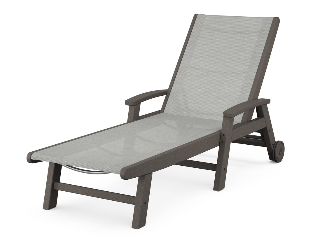 POLYWOOD® Coastal Chaise with Wheels