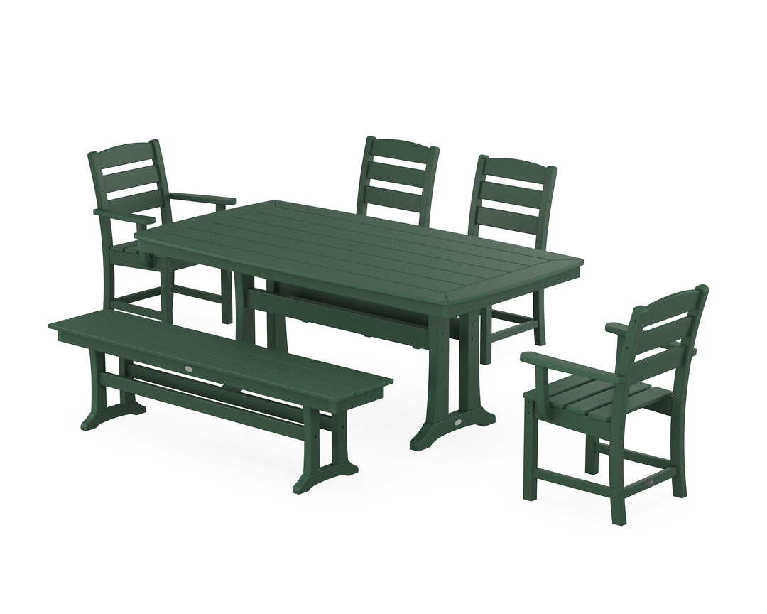 POLYWOOD® Lakeside 6-Piece Dining Set with Trestle Legs