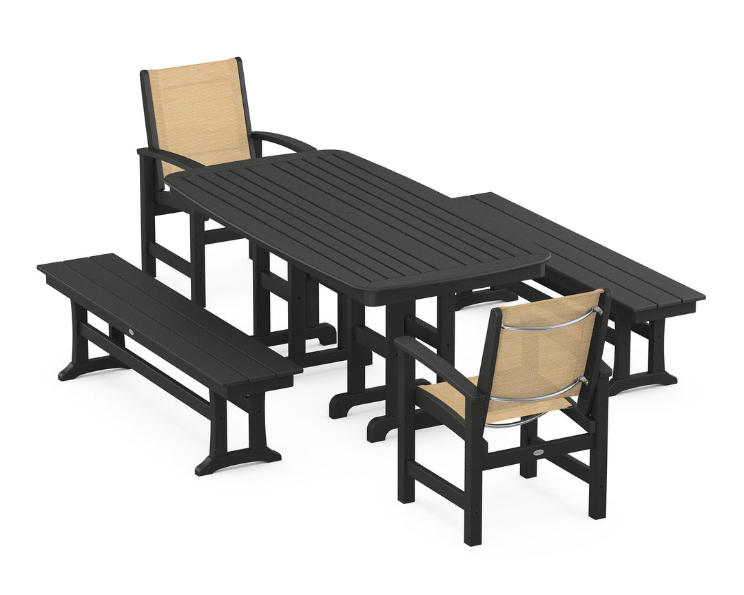 POLYWOOD® Coastal 5-Piece Dining Set