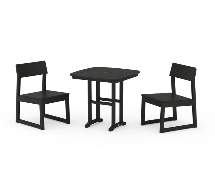 POLYWOOD® EDGE Side Chair 3-Piece Dining Set