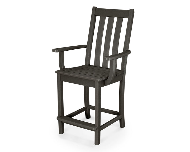 POLYWOOD® Vineyard Counter Arm Chair