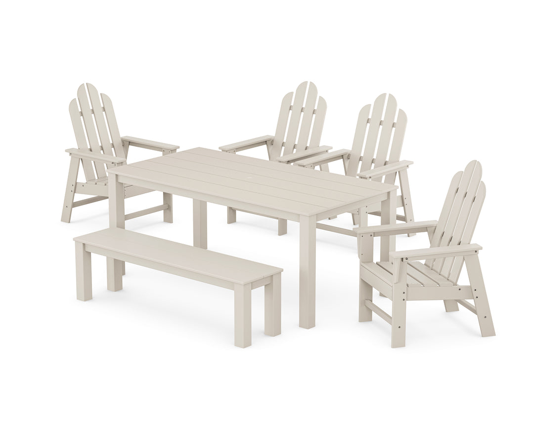 POLYWOOD® Long Island 6-Piece Parsons Dining Set with Bench