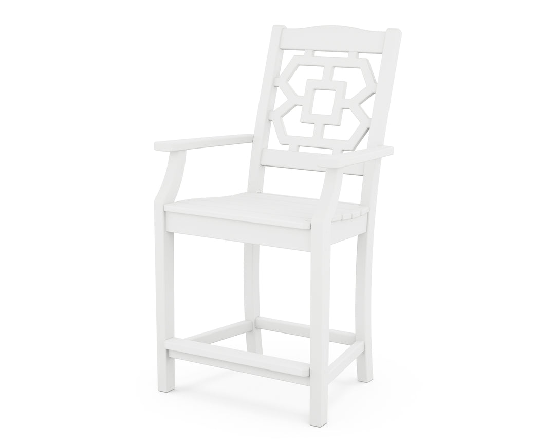 Martha Stewart by POLYWOOD® Chinoiserie Counter Arm Chair