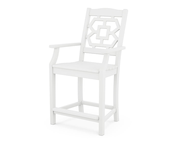 Martha Stewart by POLYWOOD® Chinoiserie Counter Arm Chair