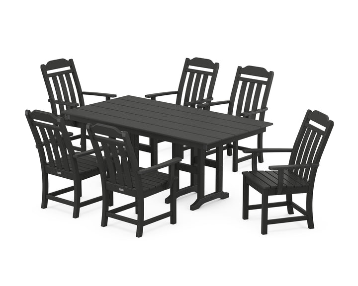 Country Living Cottage Arm Chair 7-Piece Farmhouse Dining Set