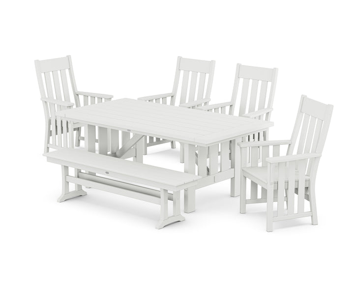 Martha Stewart by POLYWOOD® Acadia 6-Piece Dining Set with Bench