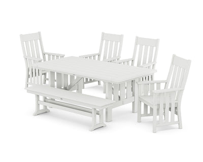 Acadia 6-Piece Dining Set with Bench