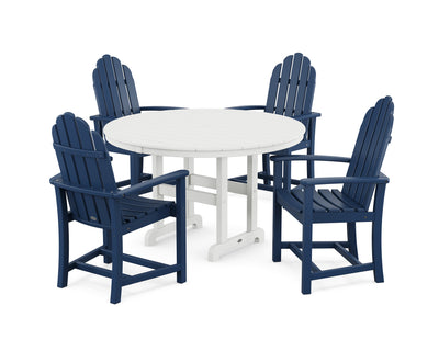 Classic Adirondack 5-Piece Round Farmhouse Dining Set