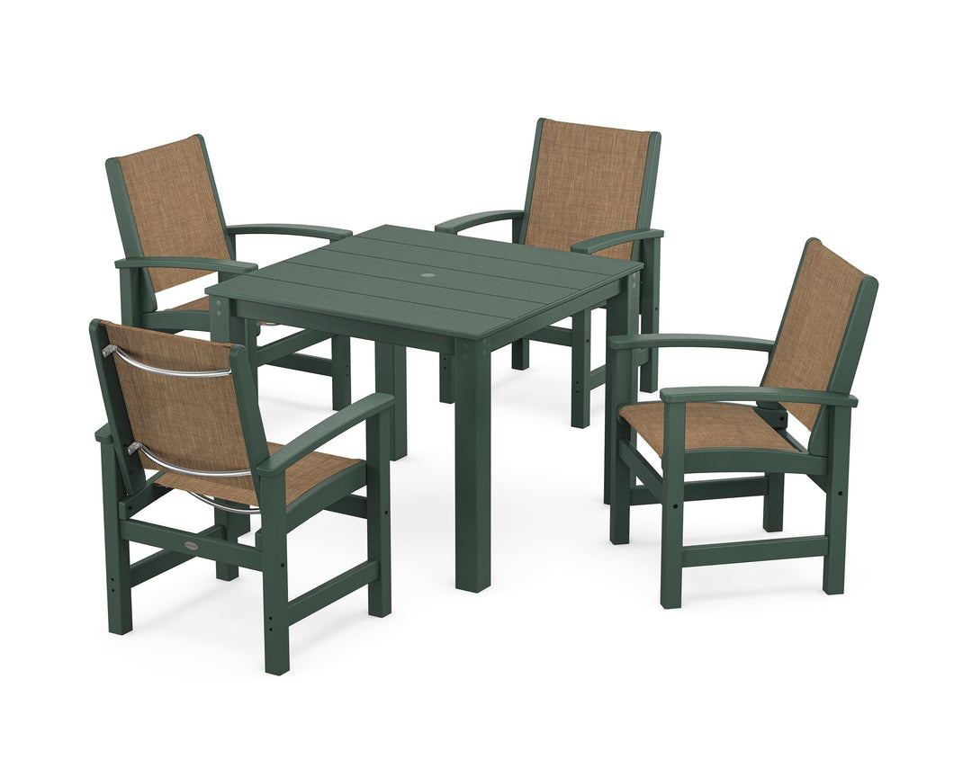 POLYWOOD® Coastal 5-Piece Parsons Dining Set