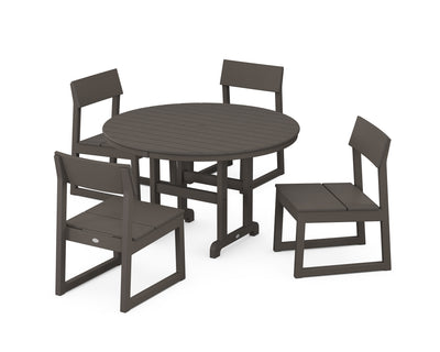 EDGE Side Chair 5-Piece Round Farmhouse Dining Set