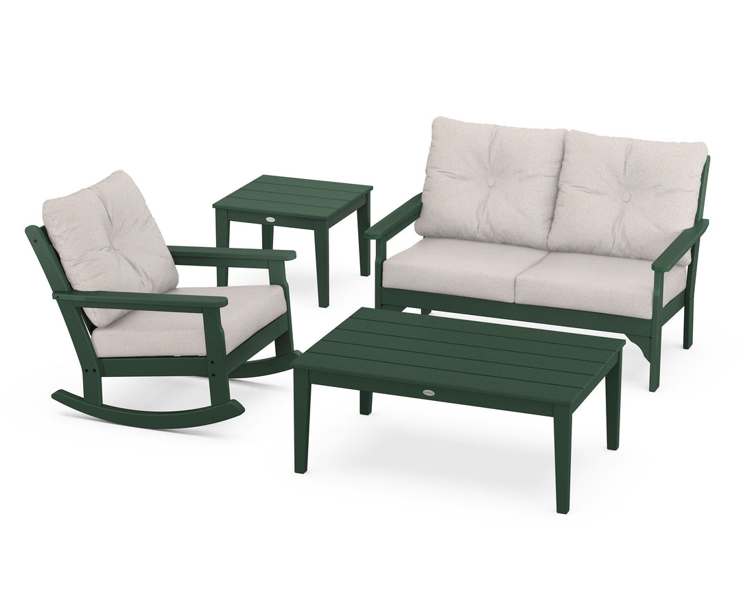POLYWOOD® Vineyard 4-Piece Deep Seating Rocker Set
