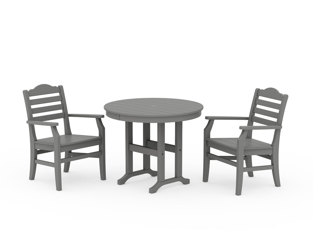 POLYWOOD® Savannah 3-Piece Farmhouse Dining Set