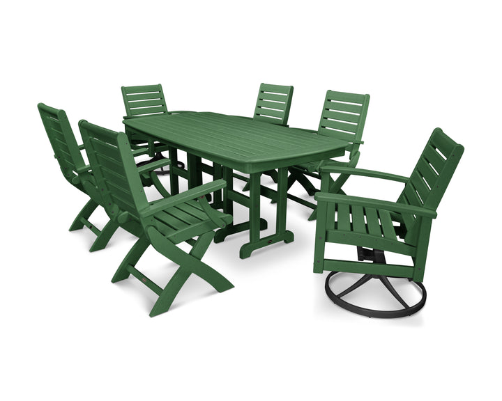 POLYWOOD® Signature 7-Piece Swivel Dining Set