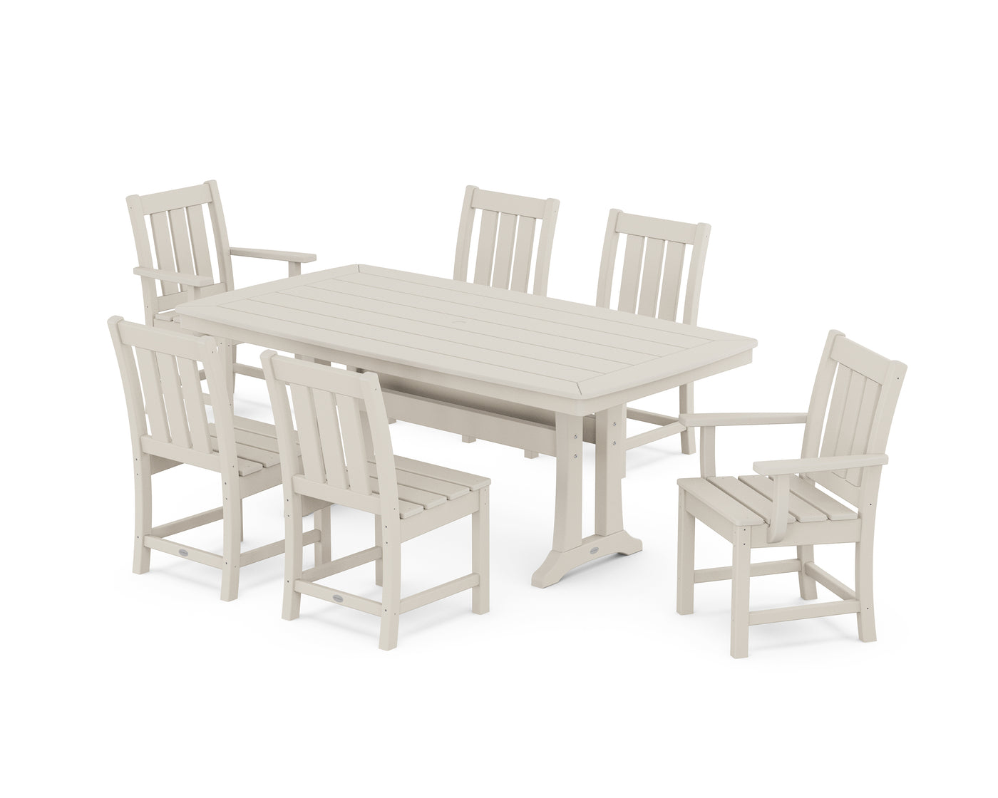 Oxford 7-Piece Dining Set with Trestle Legs