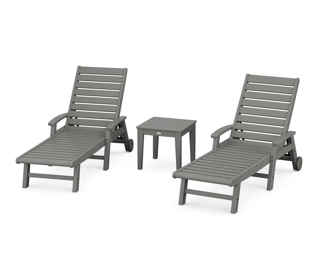 POLYWOOD® Signature Chaise 3-Piece Set with Wheels
