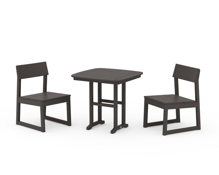 POLYWOOD® EDGE Side Chair 3-Piece Dining Set