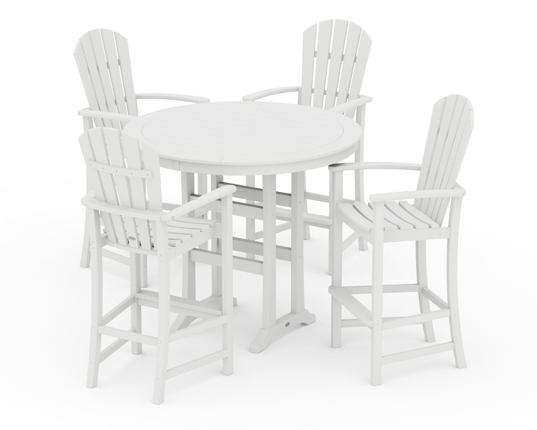 POLYWOOD® Palm Coast 5-Piece Round Bar Set