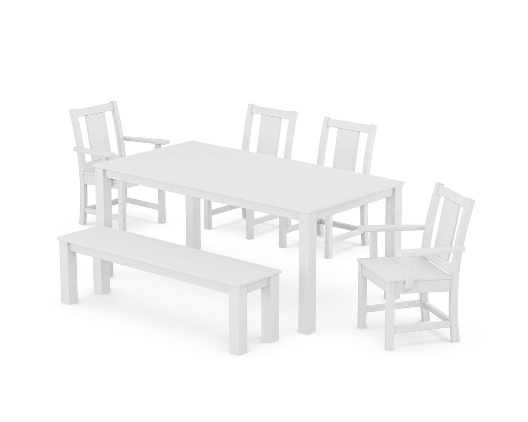 POLYWOOD® Prairie 6-Piece Parsons Dining Set with Bench