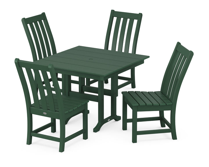 POLYWOOD® Vineyard Side Chair 5-Piece Farmhouse Dining Set