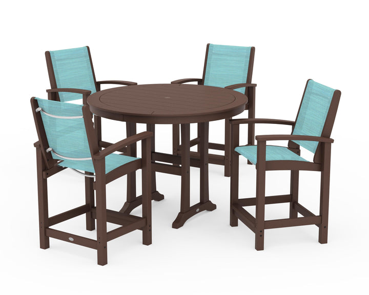 POLYWOOD® Coastal 5-Piece Counter Set