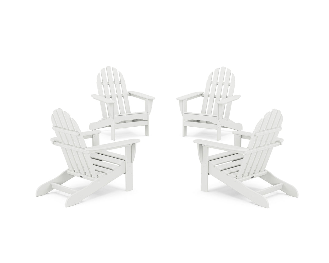 POLYWOOD® 4-Piece Classic Adirondack Conversation Set