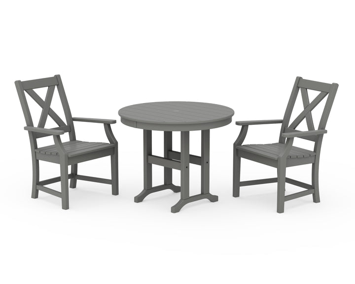 POLYWOOD® Braxton 3-Piece Round Dining Set